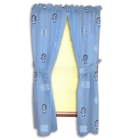 COLLEGE COVERS College Covers NCUCP63 UNC Printed Curtain Panels 42 in. X 63 in. NCUCP63